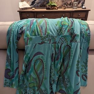 Fresh produce turquoise tunic